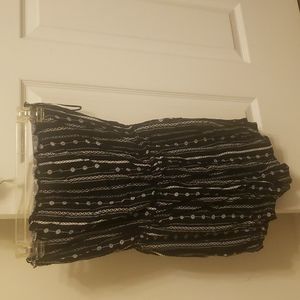 Strapless romper